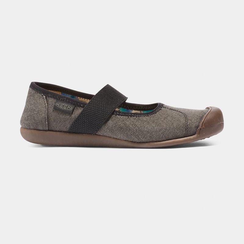 Keen Sienna Kanvas - Kadın Casual Ayakkabı - Koyu Gri/Siyah - Turkey (916384MCP)